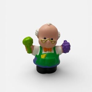 Fisher Price Little People Sam The Grocer Grocery Store Clerk 2”